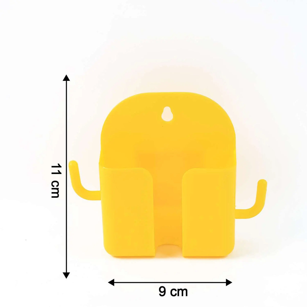 1 Pc Orange Wallmount Mobile Stand With Hook For And Stuffs Purposes.
