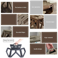 Urban Max™ Easy-Fold Series – Heavy-Duty 18" Portable Utility Stool - Mr Urban Choices