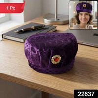 Premium Traditional Style Soft Velvet Cap (1 Pc)