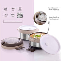 2 Double Layer Stainless Steel Insulated Lunch Box Set - Mr Urban Choices