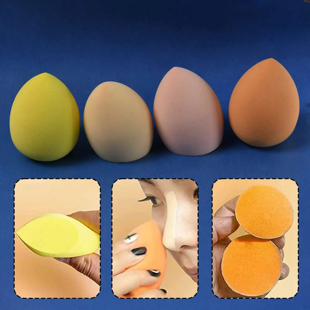 Makeup Sponges Set Perfect For Liquid Cream And Powder (4 Pcs Set With Case) - Mr Urban Choices