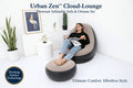 8062 Inflatable Sofa Lounge Chair Ottoman Blow Up Chaise Lounge Air Sofa Indoor Flocking Leisure Couch For Home Office Rest Inflated Recliners Portable Deck Chair For Outdoor Travel Camping Picnic.