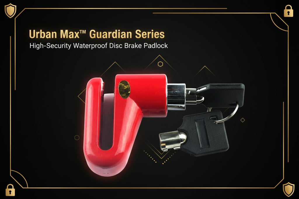 1514 Wheel Padlock Disc Lock Security For Motorcycles Scooters Bikes