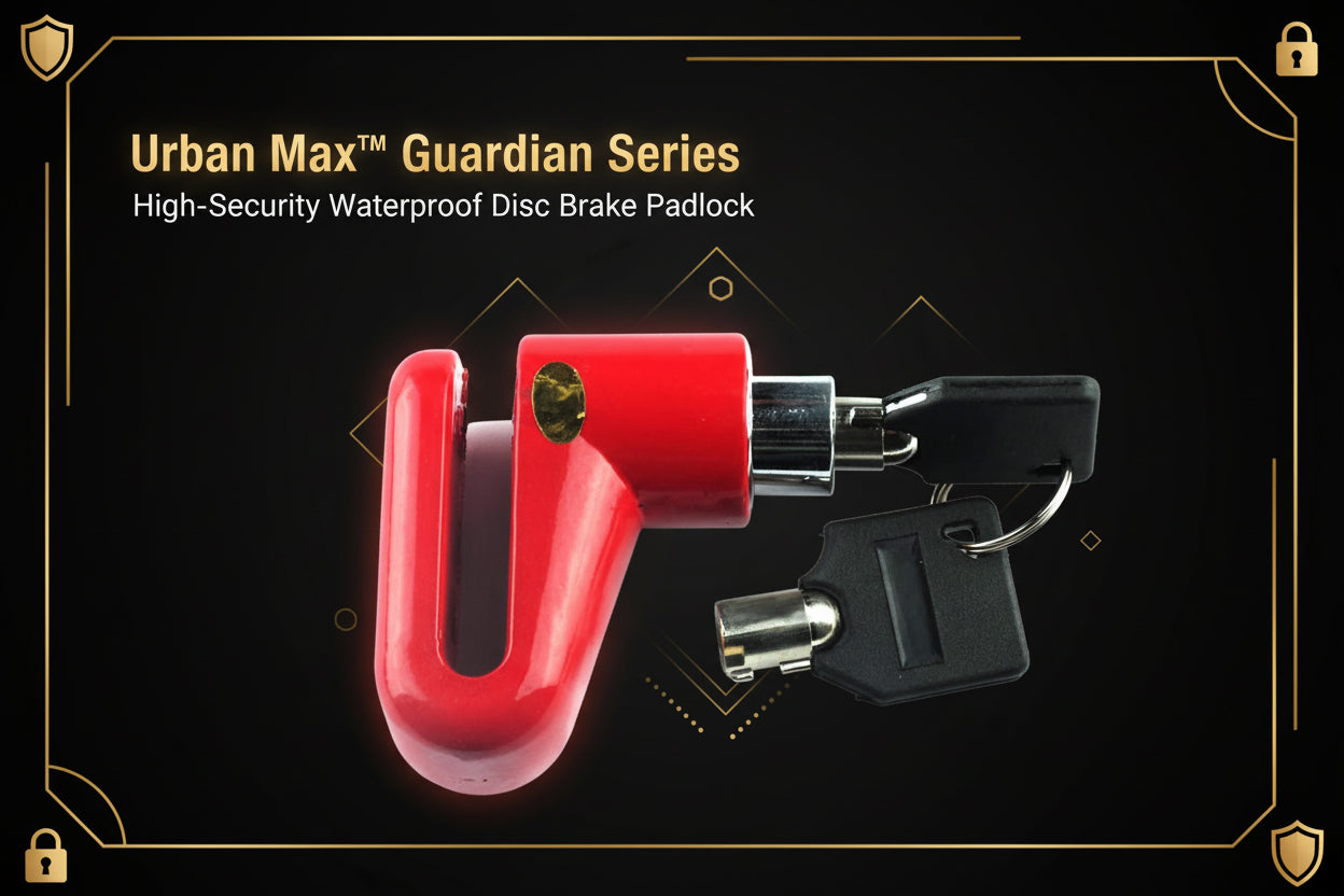 1514 Wheel Padlock Disc Lock Security For Motorcycles Scooters Bikes