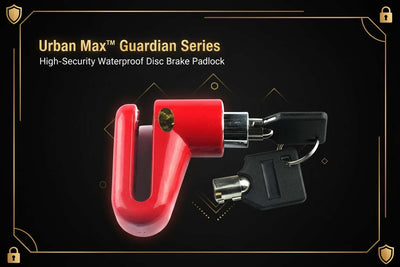 Urban Max™ Guardian Series – High-Security Waterproof Disc Brake Padlock