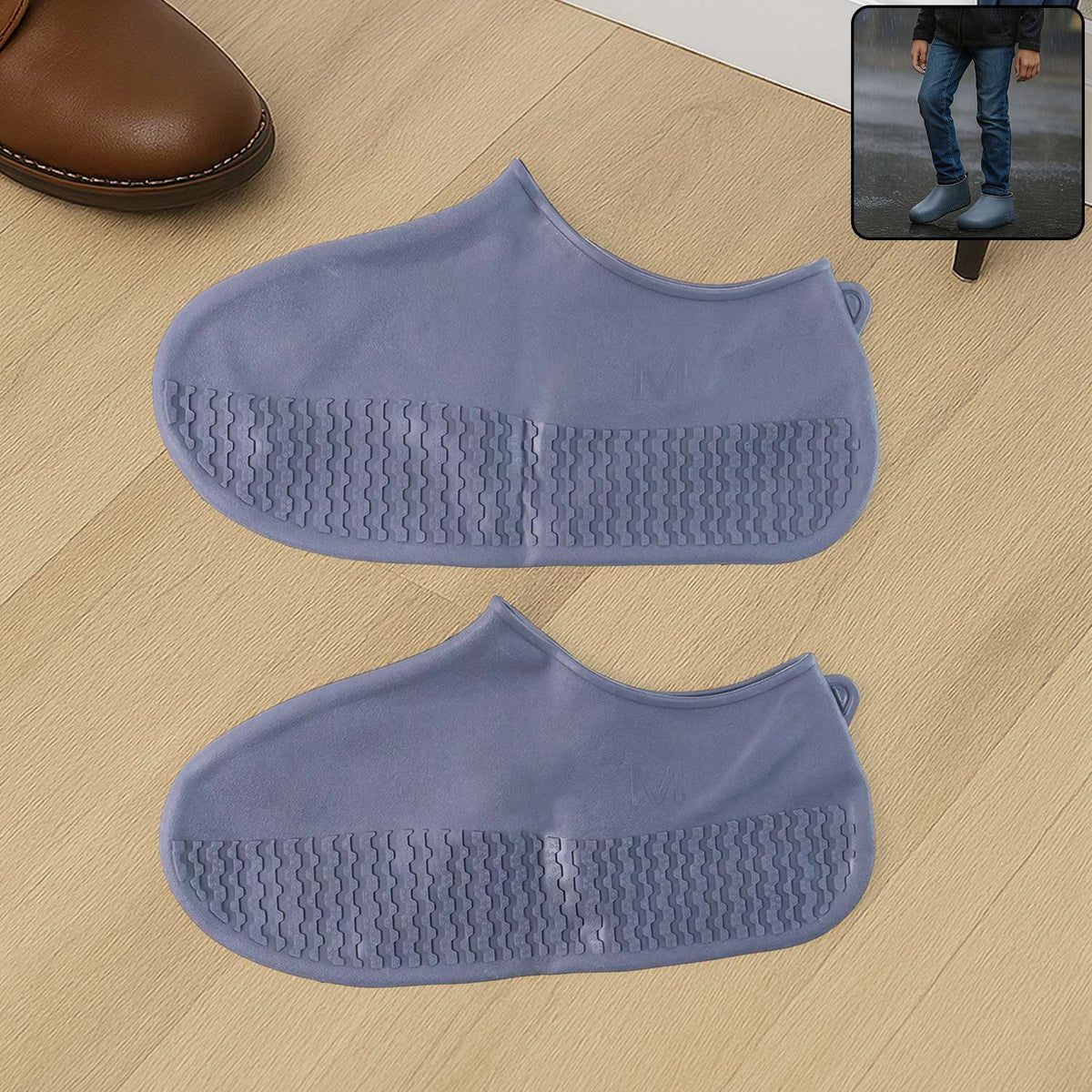 Urban Zen™ Sole-Guard – Premium Grey Non-Slip Silicone Waterproof Shoe Covers - Mr Urban Choices