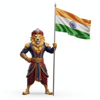 Indian Flag Mascot