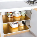 Oil Proof Sticker Waterproof Self Adhesive Aluminum Foil Wallpaper (60 Cm2m  Golden  1 Pc)
