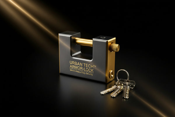 Urban Tech™ Armor-Lock – 94mm Heavy-Duty Stainless Steel Rectangular Padlock