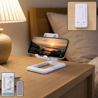 Foldable Plastic Mobile Phone Holder Stand Adjustable Desk Stand For Office (1 Pc)