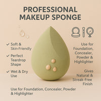 Makeup Sponge For Blending Liquid Foundations Powders And Creams (Multicolor  1 Pc)