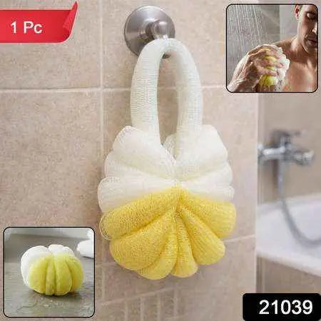 Dual Color Soft Mesh Bath Loofah Body Scrubber (1 Pc)
