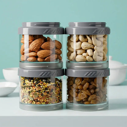 Multipurpose Multi Connecting Stackable Storage Container Set (4 Pc)