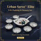 2739 9 Pc Pudding Set Used As A Cutlery Set For Serving Food Purposes And Sweet Dishes And All In All Kinds Of Household And Official Places Etc.