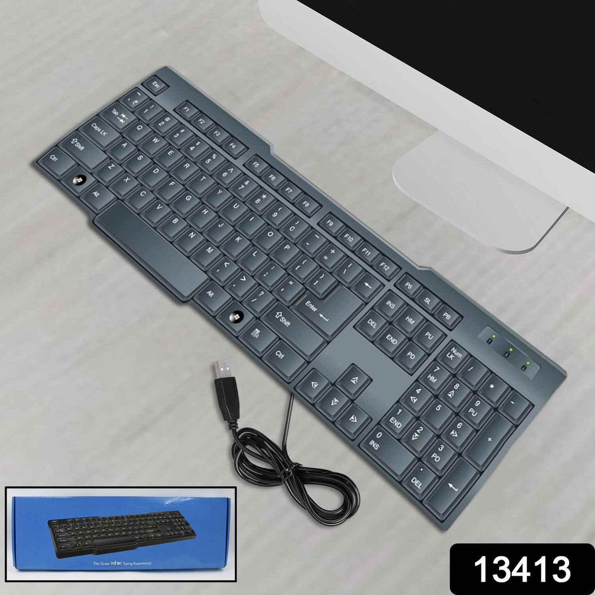 Urban Wired USB Keyboard 104 Keys - Ergonomic & Portable - Mr Urban Choices