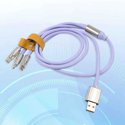 3-in-1 120W Fast Charging Cable – Type-C/Micro/iPhone - Mr Urban Choices