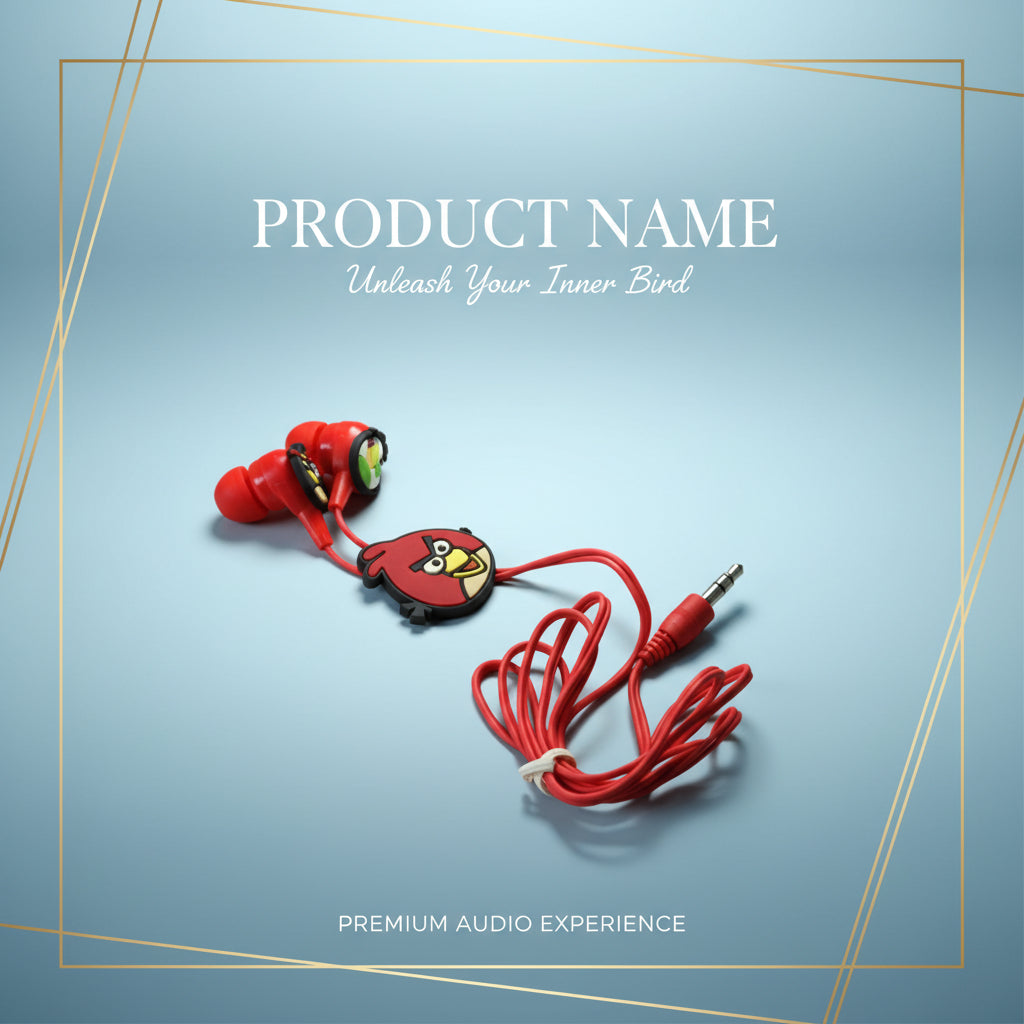 Cartoon Character Wired In-ear Earphones (1 Set)