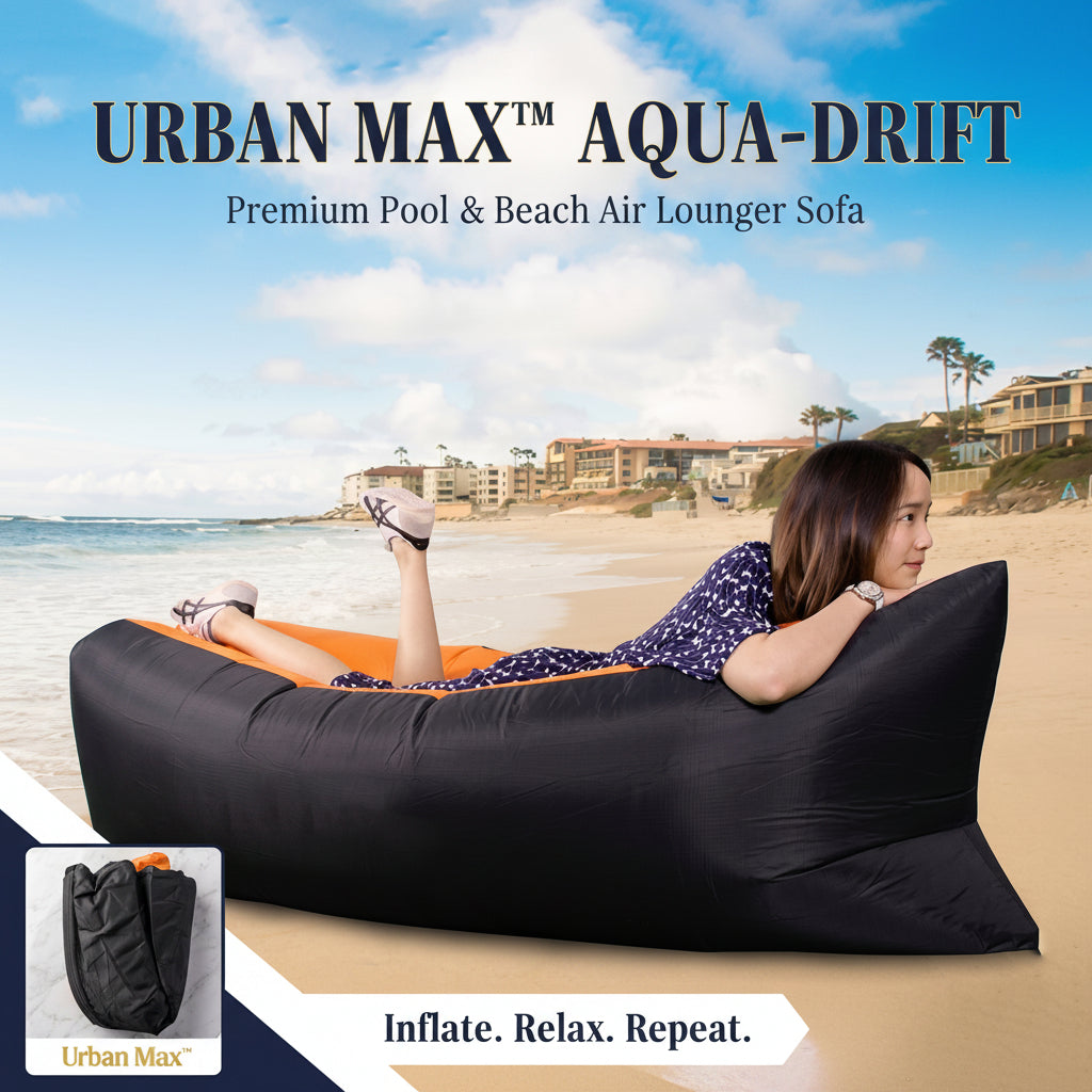 Inflatable Air Lounger Sofa For Pool Beach  Camping (1 Pc)