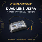 6 Mode Led Spotlight Universal Ultra Mini Double Lens Fog Light (1 Pc)