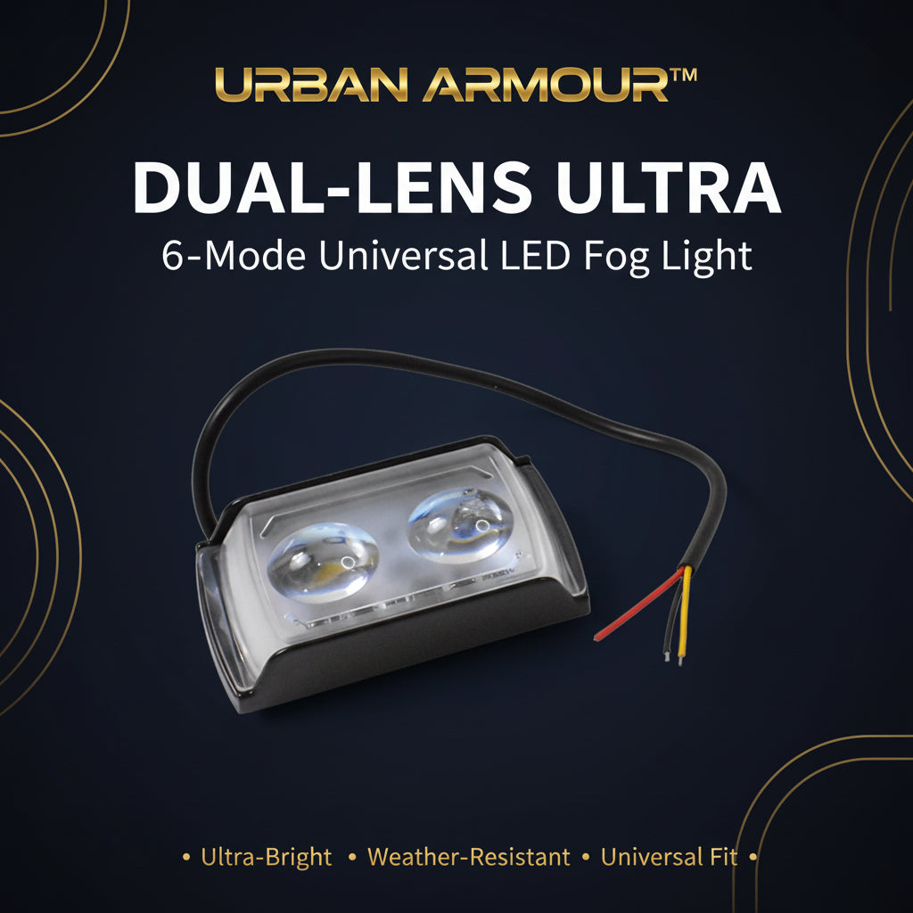 6 Mode Led Spotlight Universal Ultra Mini Double Lens Fog Light (1 Pc)