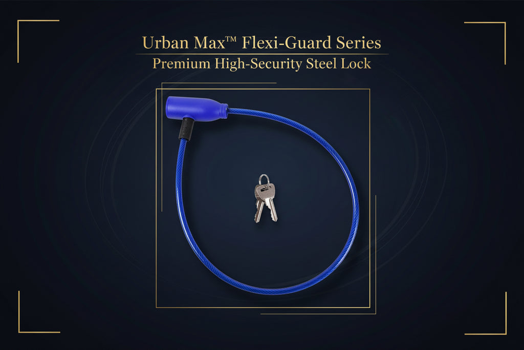 Heavy Duty Multipurpose Steel Cable Safety Lock With 2 Keys (1 Pc)