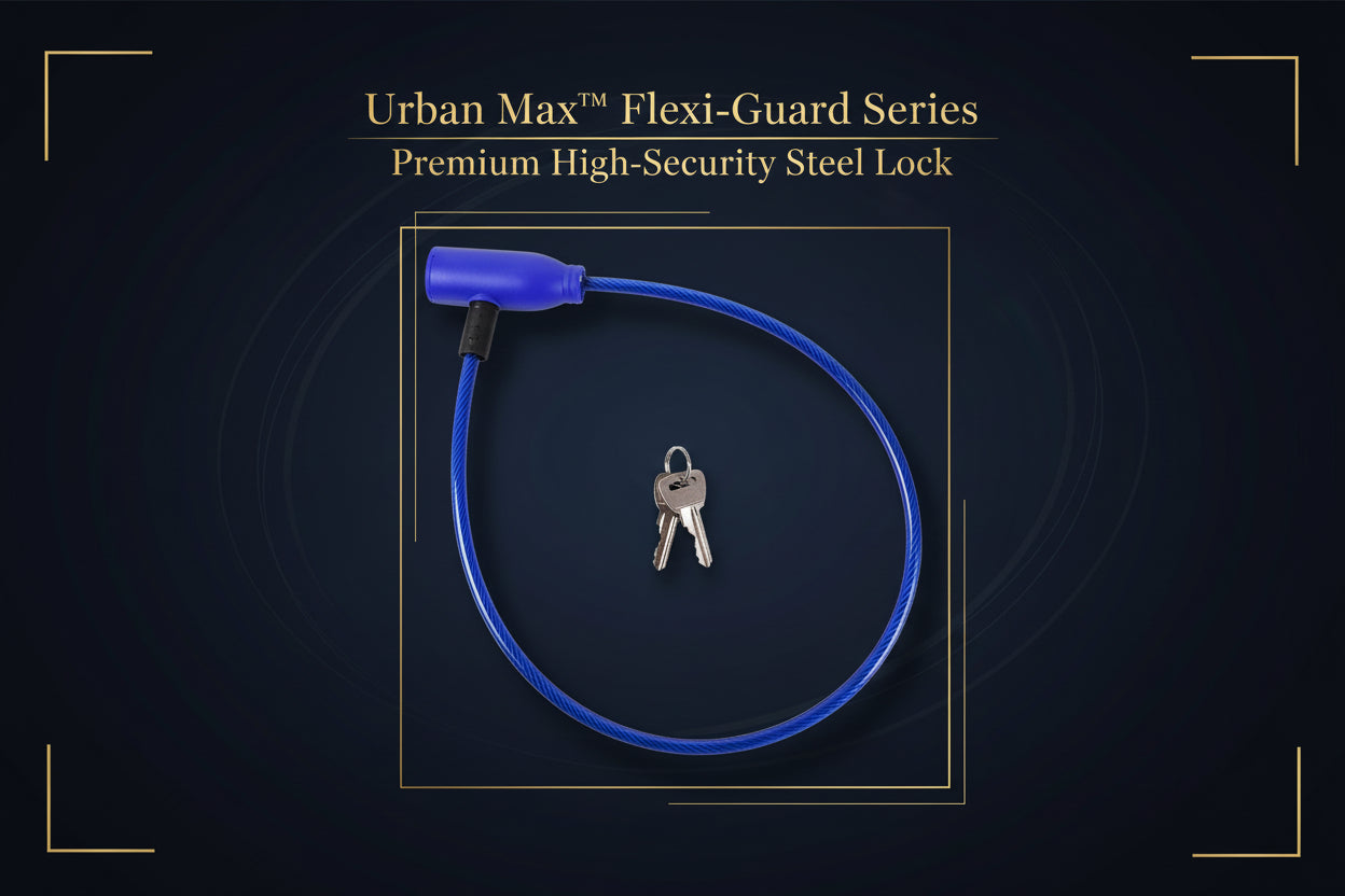 Heavy Duty Multipurpose Steel Cable Safety Lock With 2 Keys (1 Pc)