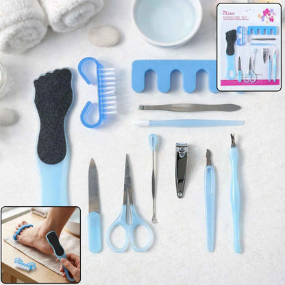 11 In 1 Manicure Pedicure Grooming Kit Nail Care Set (1 Set)