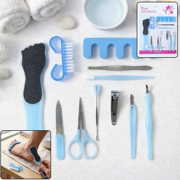 11 In 1 Manicure Pedicure Grooming Kit Nail Care Set (1 Set)