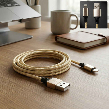 Braided Nylon USB to Lightning Cable, 1 m - Mr Urban Choices