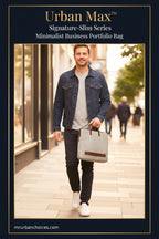 Urban Max™ Signature-Slim Series – Minimalist Business Portfolio Bag Professional Business Carry Bag (1 Pc 37x28 Cm)