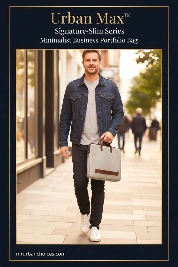 Urban Max™ Signature-Slim Series – Minimalist Business Portfolio Bag - Mr Urban Choices