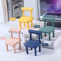 Mobile Phone Holder Mini Chair Cell Phone Stand Portable Smartphone Dock Cellphone Holder For Desktop Design Compatible With All Mobile Phones (1 Pc) - Mr Urban Choices