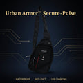 12859 Waterproof Anti Theft Cross-body Fanny Pack Waist Bag Shoulder Bags Chest Men Casual Fashion Usb Charging Earphone Hook Sling Travel Bag (1 Pc)