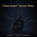12859 Waterproof Anti Theft Cross-body Fanny Pack Waist Bag Shoulder Bags Chest Men Casual Fashion Usb Charging Earphone Hook Sling Travel Bag (1 Pc)