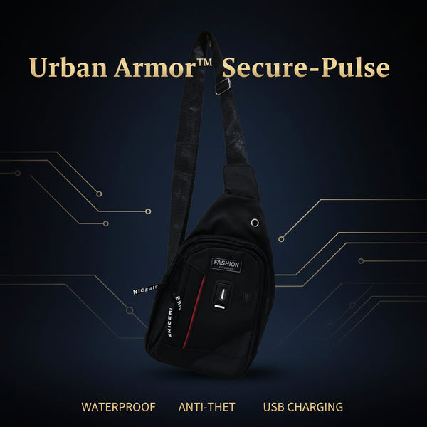 12859 Waterproof Anti Theft Cross-body Fanny Pack Waist Bag Shoulder Bags Chest Men Casual Fashion Usb Charging Earphone Hook Sling Travel Bag (1 Pc)