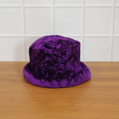 Premium Velvet Designer Bucket Hat For Women (1 Pc)