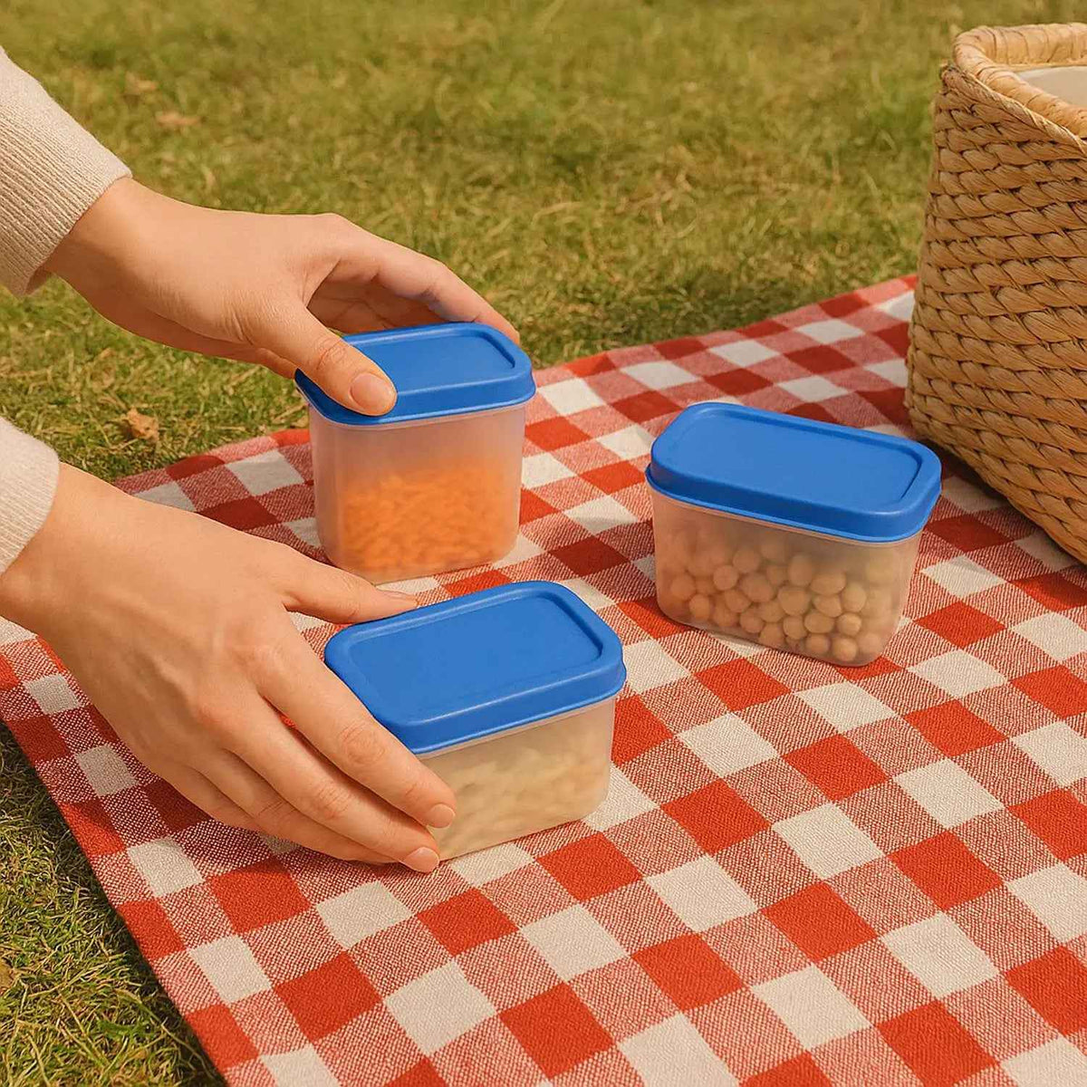 Apex Glory Plastic Storage Container Box Set (4 Pc)