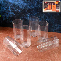 Apex Merino N Glass Unbreakable Plastic Drinking Glass Set (6pc300ml) Approx - Mr Urban Choices