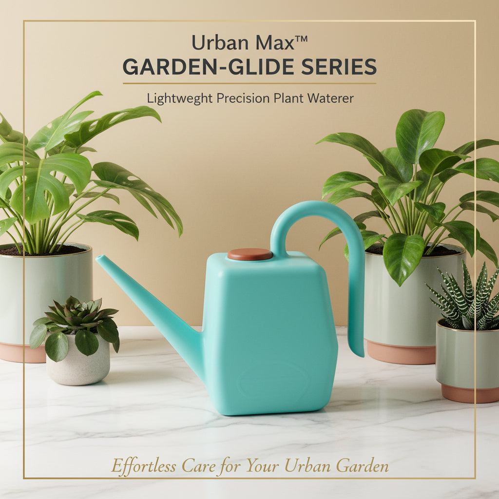 2 Litre Heavy-duty Plastic Gardening Watering Can With Long Spout  Ergonomic Handle