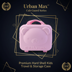 3-digit Number Lock Kids Bear-shaped Hard Shell Storage Carry Case With Handle