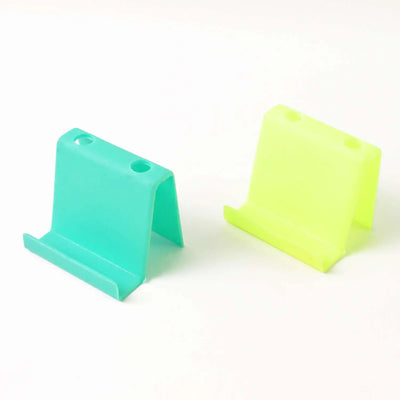 Multifunctional Plastic Mobile Phone Stand  Pen Holder (2 Pc  Mix Color)