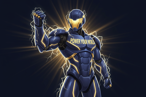 Power Your World - Robo Mascot
