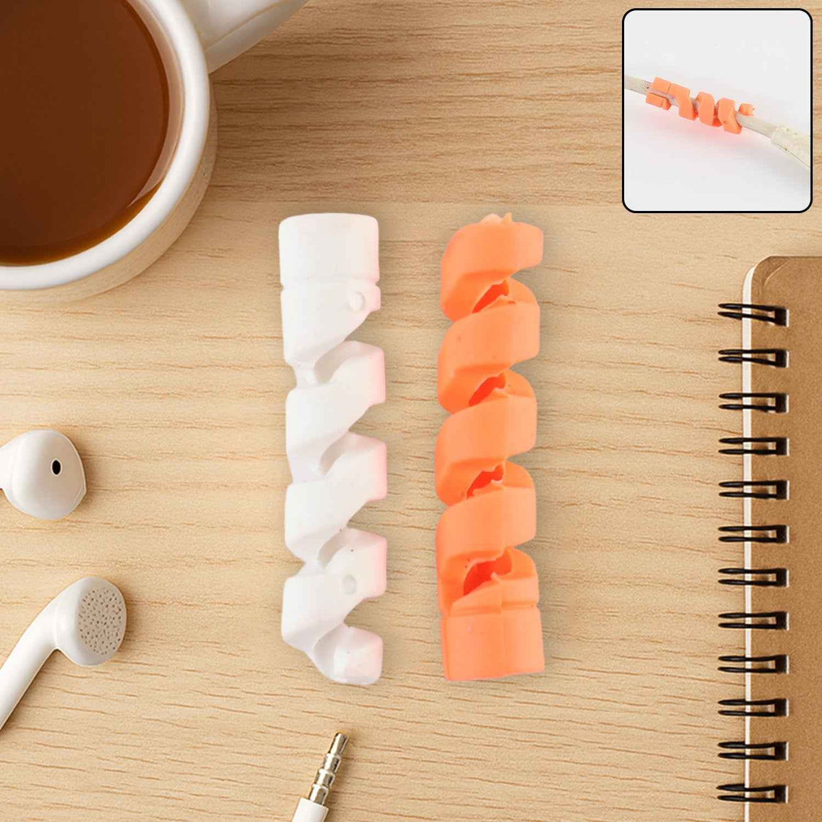 Anti-fray Spiral Cable Protector - (2 Pc Set) - Mr Urban Choices