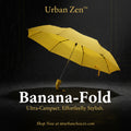 1639 Stylish Banana Shaped Mini Foldable Umbrella