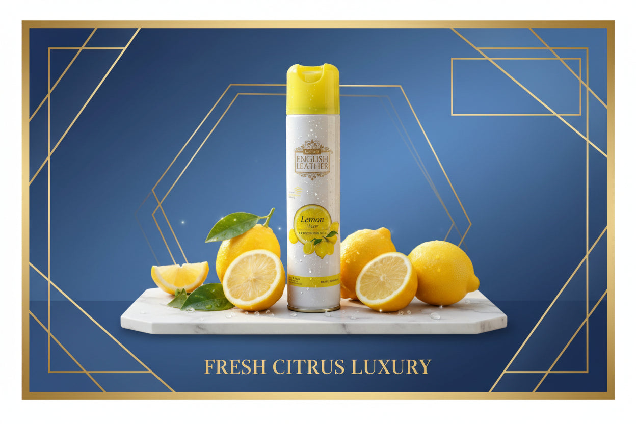 Next Premium English Leather Lemon Air Freshener Spray 220 Ml