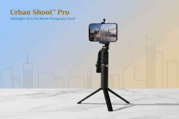 Urban Shoot™ Pro Bluetooth Selfie Tripod – Lightweight All-in-One Mobile Photography Stan