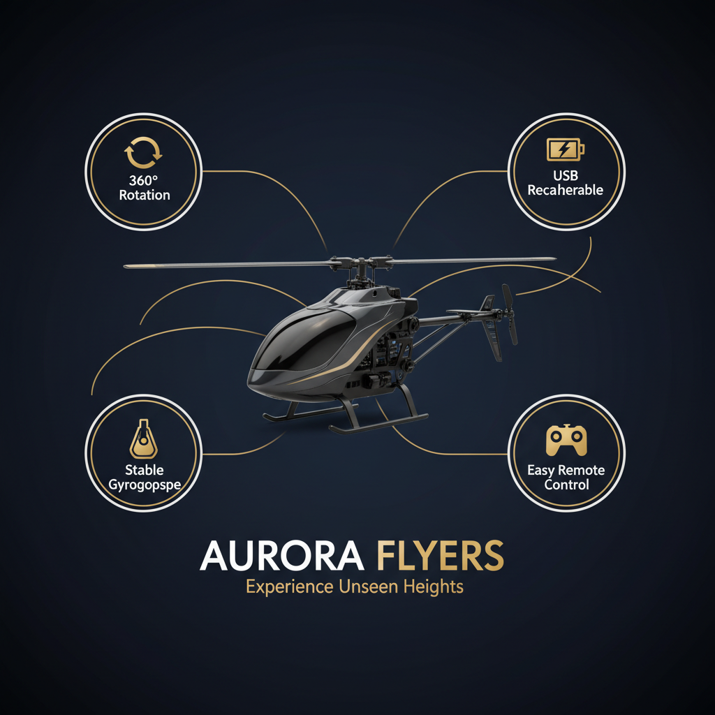Urban Play™ Sky-Ace RC Helicopter – Premium Remote Control Flying Toy with USB Charging