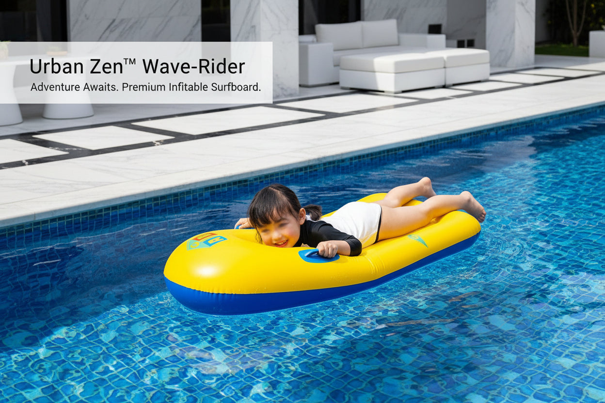 8029 Inflatable Surfboard For Kids Inflatable Bodyboard For Children With Handles Portable Surfboard For Children Outdoor Pool Beach Floating Mat Pad Water Fun