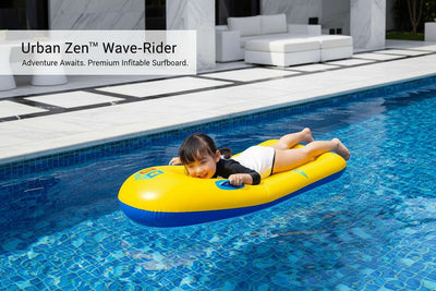 Urban Zen™ Wave-Rider – Portable Inflatable Kids' Surfboard with Safety Handles
