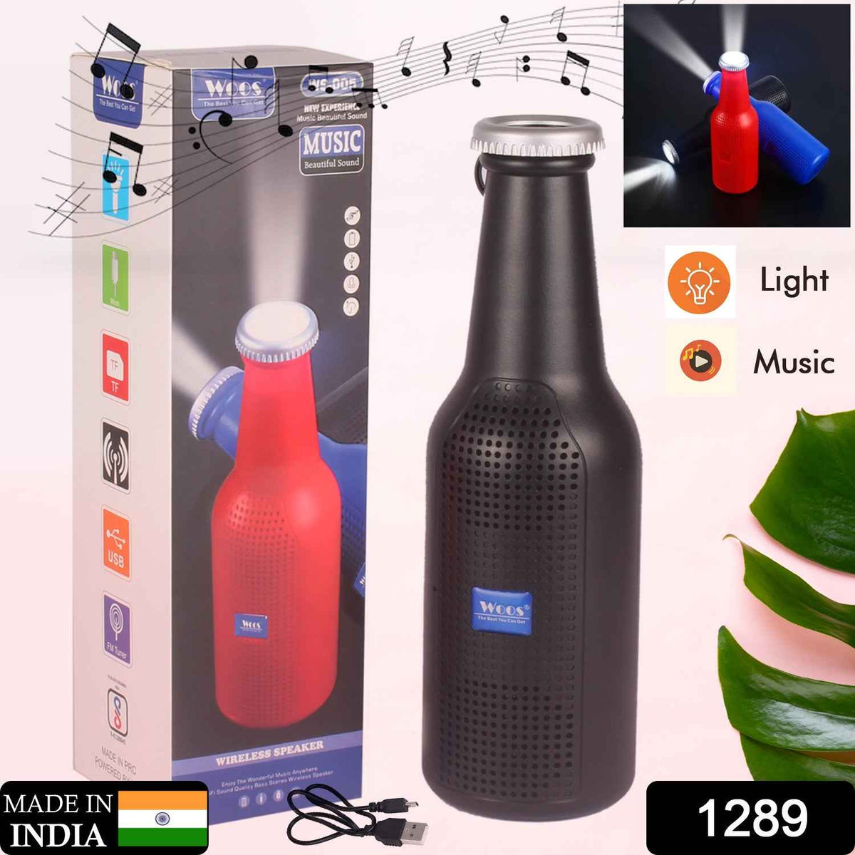 The Hydro Beat: Universal Bluetooth Bottle Speaker – USB Rechargeable Travel Audio - Mr Urban Choices